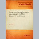 Government's role in cluster development for MSEs: Lessons from Ethiopia