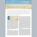Preventing the misuse of shell companies by regulating corporate service providers