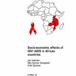 Socio-economic effects of HIV/AIDS in African countries