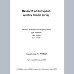 Research on Corruption. A Policy Oriented Survey