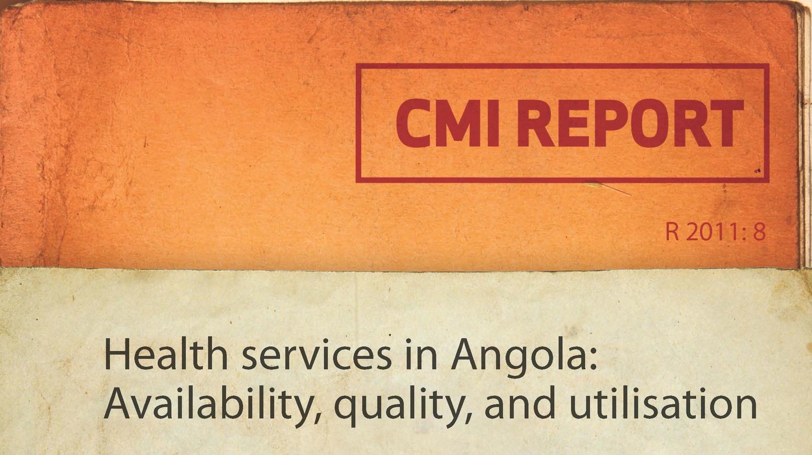Health services in Angola. Availability, quality and utilisation